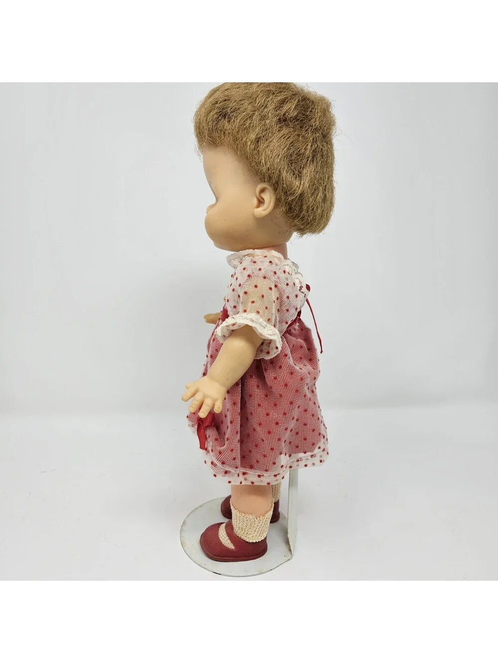 Vintage Dressy Doll Horsman Dolls Inc. BC9 Brown Hair 11” With Stand